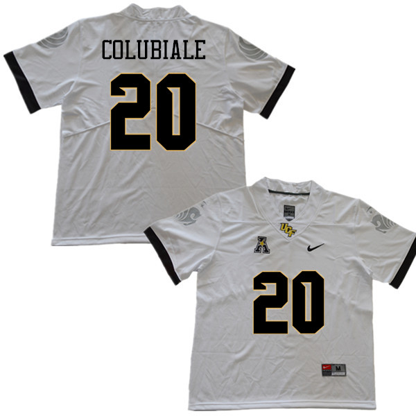 Men #20 Jason Colubiale UCF Knights College Football Jerseys Sale-White
